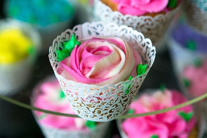 pink color, sweet food, food and drink, sweet, multi colored, close-up, freshness, indulgence, focus on foreground, food, dessert, temptation, no people, cake, cupcake, unhealthy eating, selective focus, variation, flower, indoors, ornate, floral pattern