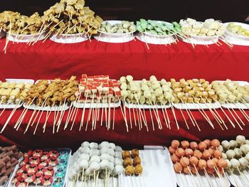 Variety of food for sale