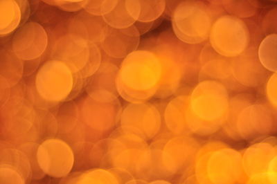 Defocused image of illuminated lights