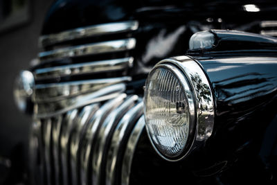 Close-up of vintage car