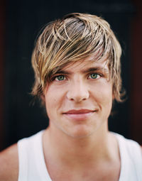 Portrait of smiling young man, studio shot