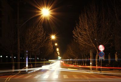 Blurred motion of tunnel