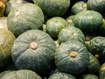 Full frame shot of pumpkins at market