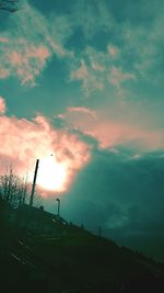 Scenic view of landscape at sunset