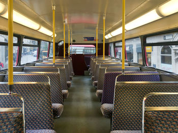 Interior of train