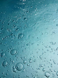 Full frame shot of wet glass window