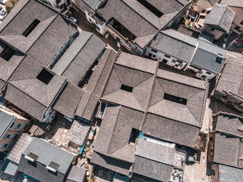 Low angle view of buildings in city