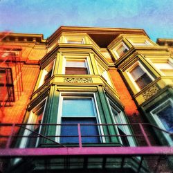 Low angle view of building against sky