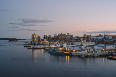 Halifax, nova scotia skyline at night