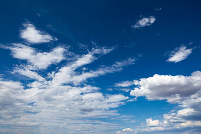 Low angle view of clouds in sky