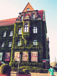 Low angle view of buildings against sky