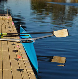 Boats in lake