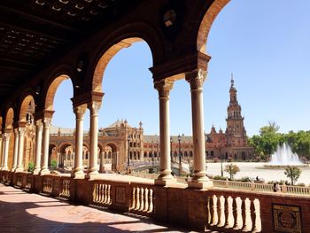 Corridor of plaza de espana