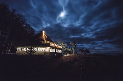 Built structure against cloudy sky