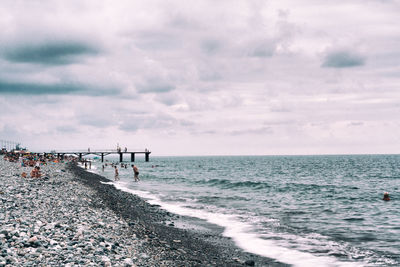 Scenic view of sea against sky