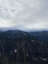 High angle view of landscape against sky
