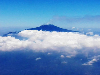 Low angle view of clouds in blue sky
