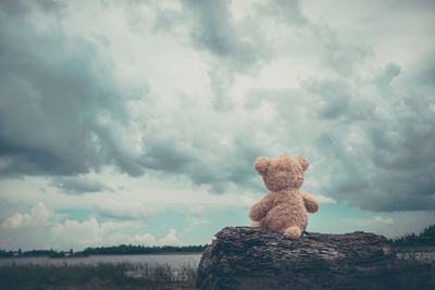 View of stuffed toy against sky