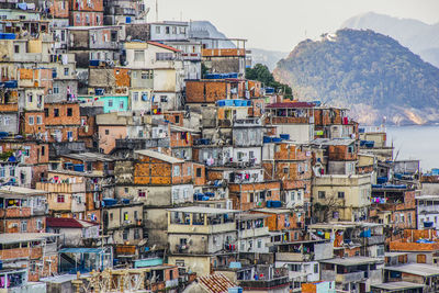 Aerial view of buildings in city