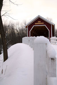 Snow covered landscape