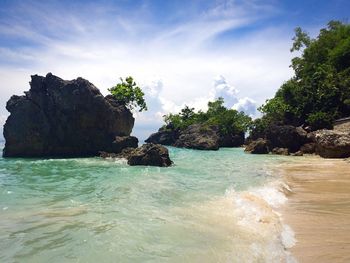 Scenic view of sea against sky