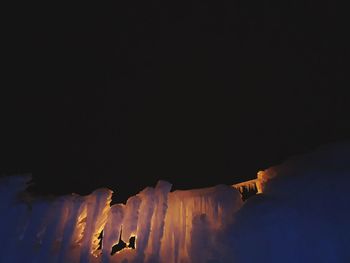 Low angle view of sky at night