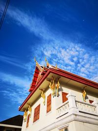 Low angle view of building against sky