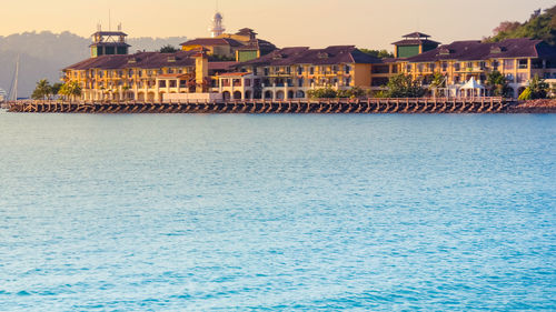 Buildings at waterfront