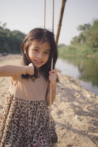 Portrait of girl smiling