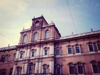 Low angle view of built structure against sky