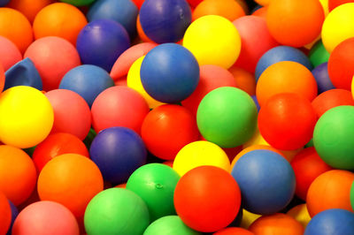 Full frame shot of multi colored balls