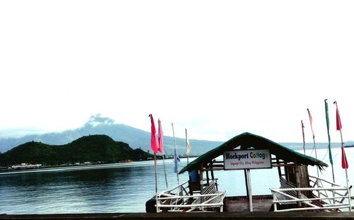 Scenic view of river against sky