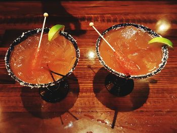 Close-up of drink on table