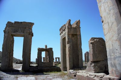 Old ruins against clear sky
