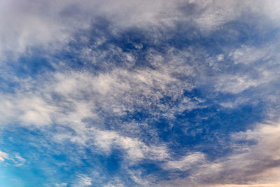Low angle view of cloudy sky