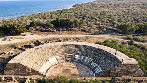 Ancient amphitheatre of salamis, gazi magusa, turkish republic of northern cyprus, november 2020