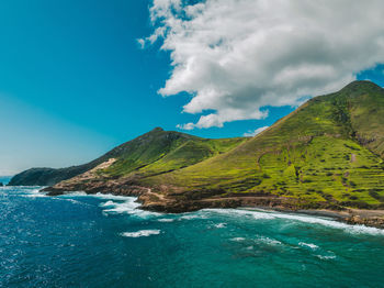 Scenic view of sea against sky