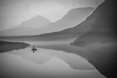 Scenic view of mountain against sky