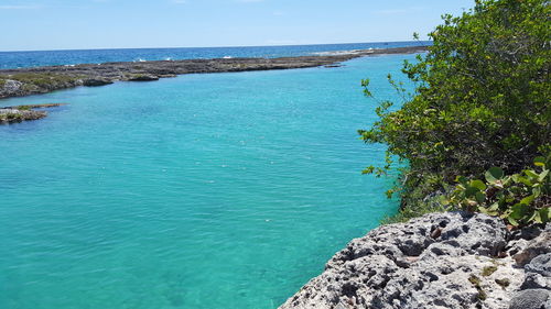 View of calm blue sea