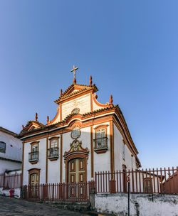 Old baroque church in the historic city of diamantina in minas gerais