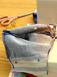 Sewing a protective facial mask