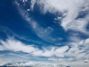 Low angle view of clouds in sky