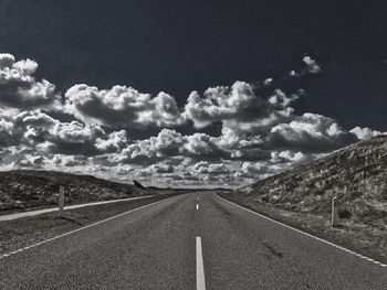 Road amidst landscape against sky