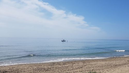 Scenic view of sea against sky