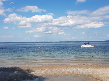 Scenic view of sea against sky