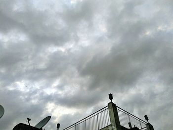 Low angle view of cloudy sky