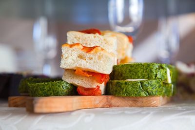 Close-up of sandwich