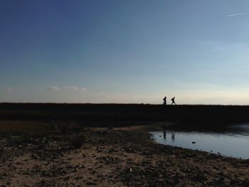 Scenic view of calm sea against sky