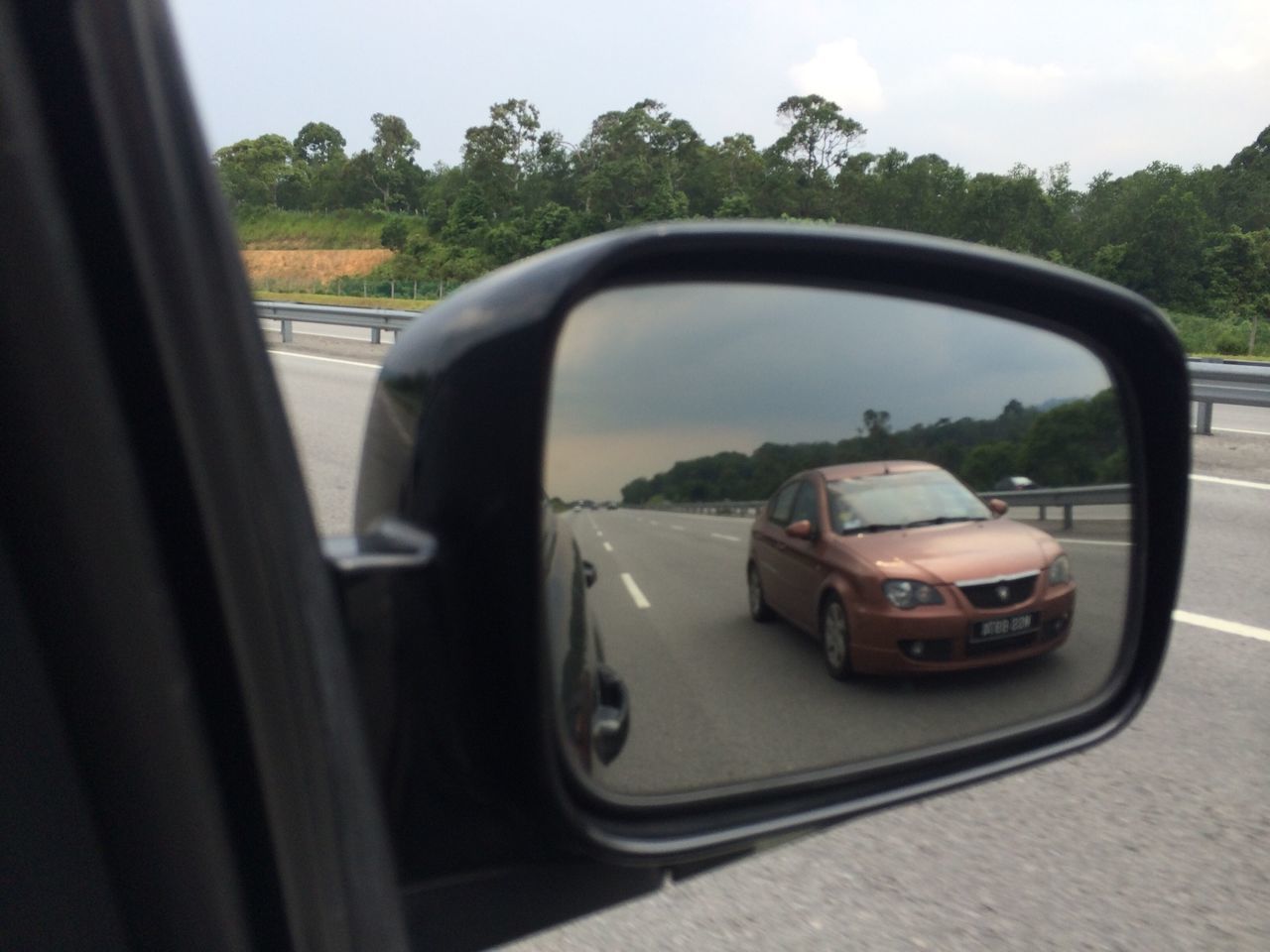 transportation, mode of transport, car, land vehicle, vehicle interior, side-view mirror, tree, car interior, travel, road, glass - material, transparent, windshield, reflection, window, on the move, part of, vehicle, sky, cropped