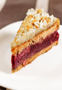 Close-up of cake on plate